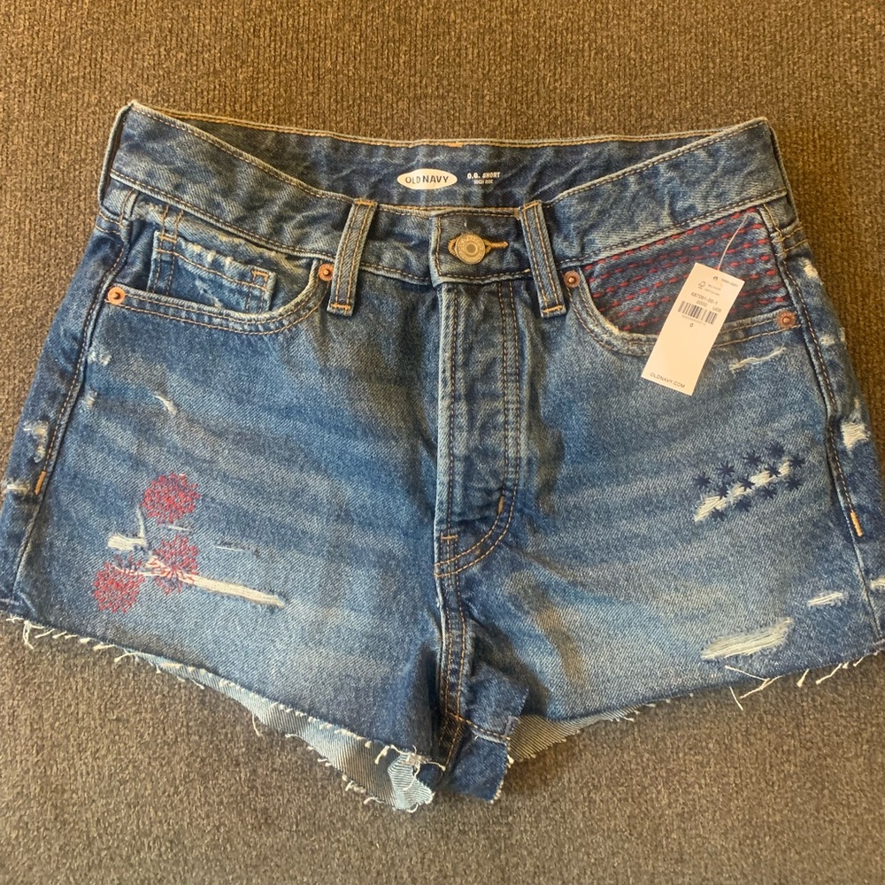 Denim shorts